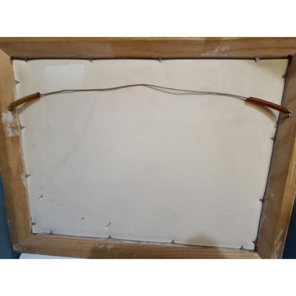 Signed Watercolor Framed Fishing Scene - Picture 7 of 12